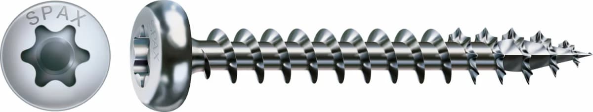 SPAX Universele Schroeven Cilinderkop - Voldraad - T20 - 4.0x35 Mm (100st)