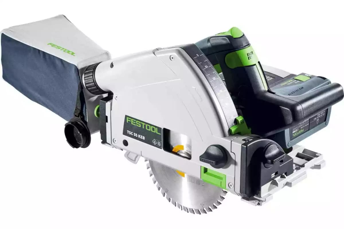 Festool TSC 55 5,0 KEBI-Plus/XL 18V Li-Ion Accu Invalzaag Set (2x 5,0Ah) In Systainer - 160mm thumbnail 2