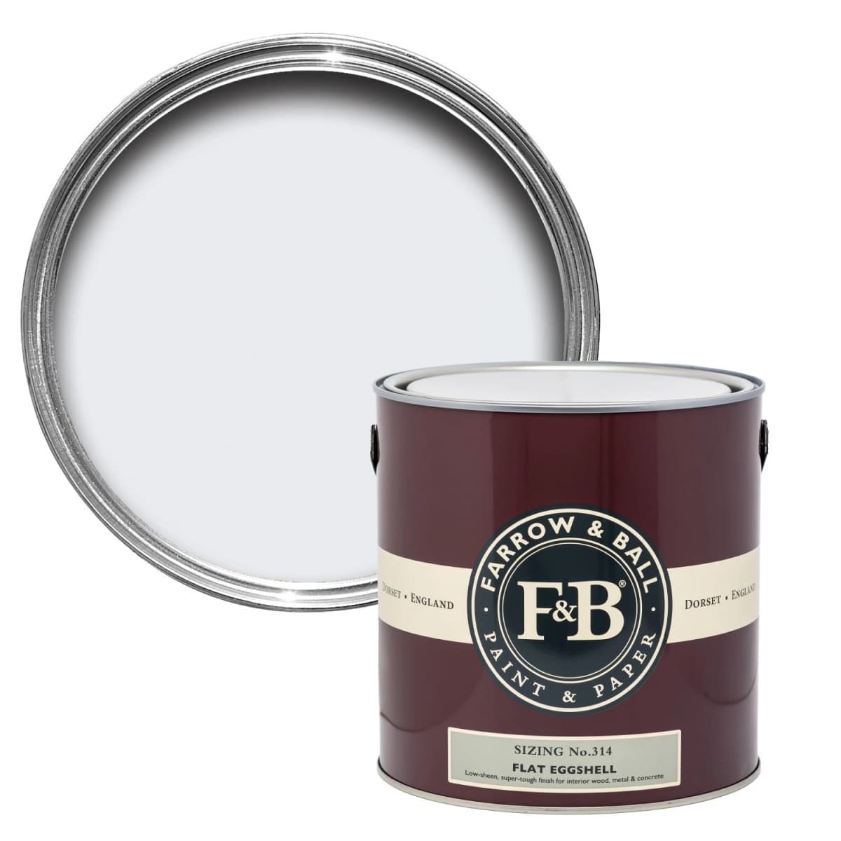 Farrow&Ball Flat Eggshell Sizing No.314 - 2,5L