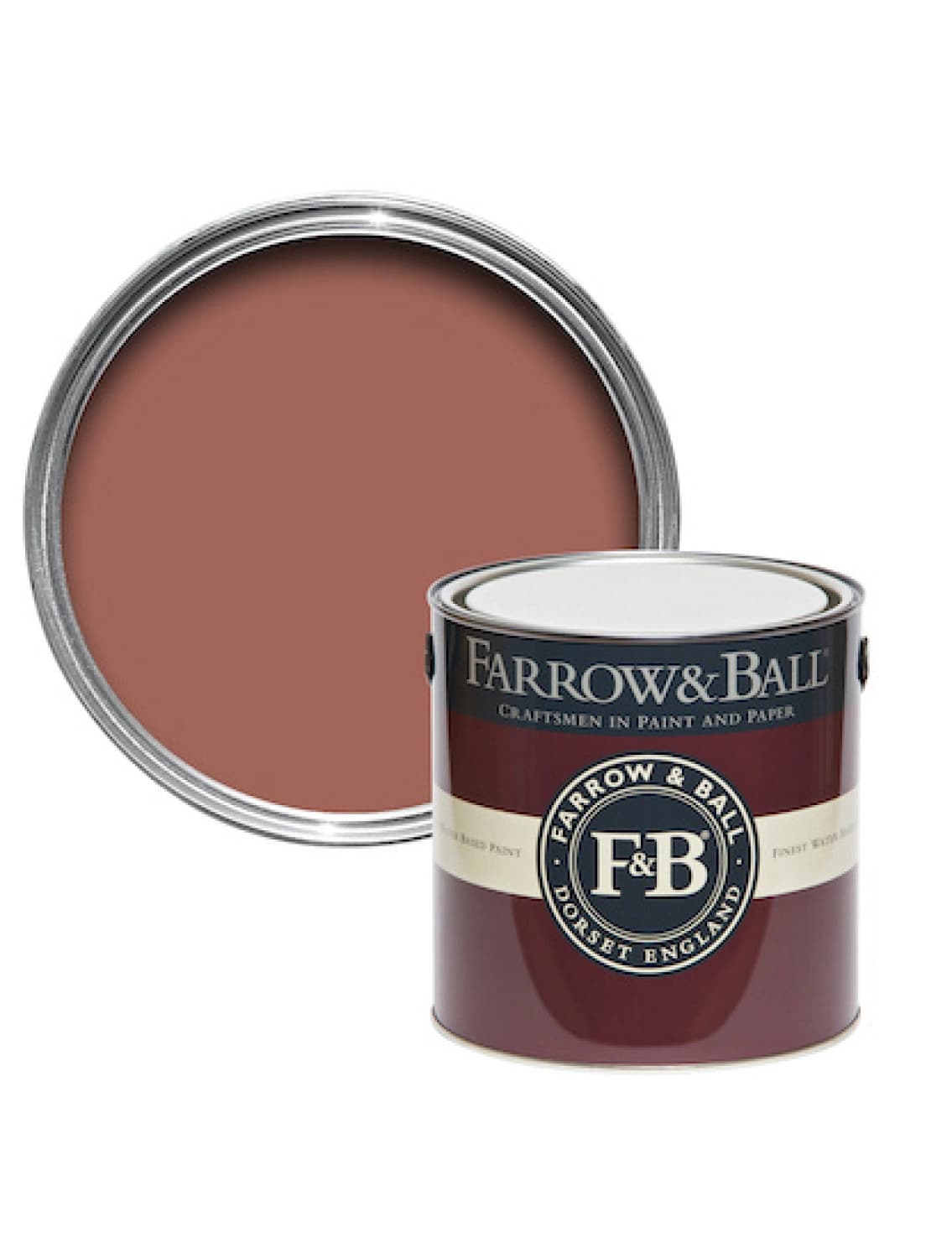 Farrow&Ball Flat Eggshell Book Room Red No.50 - 750ml