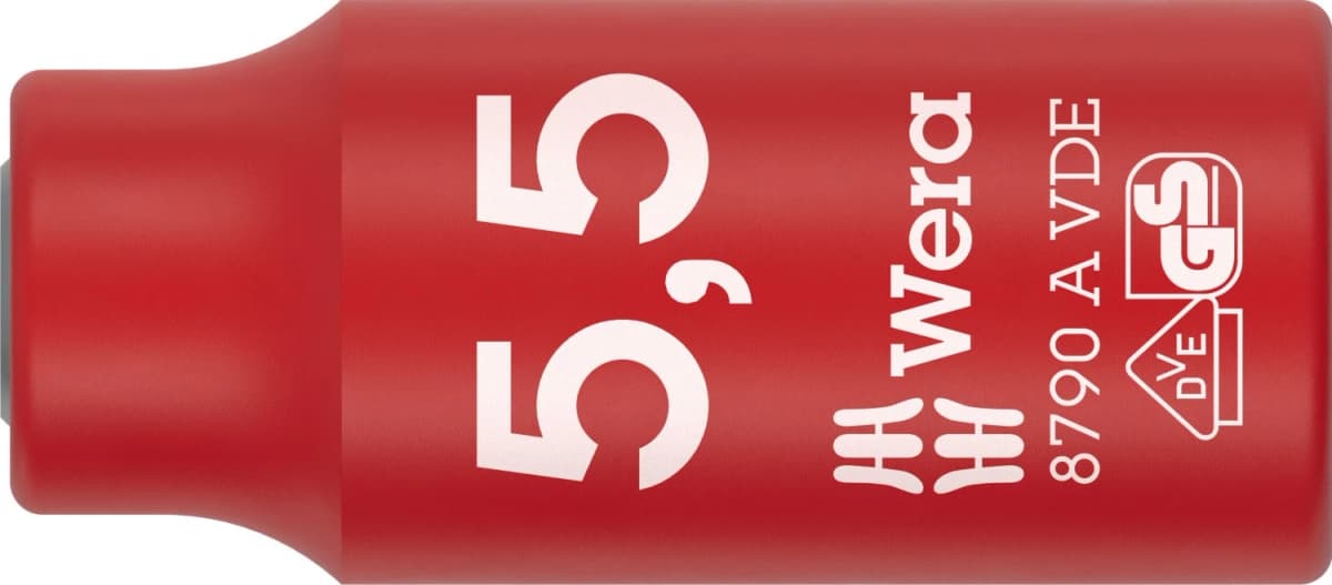 Wera 05005930001 8790 B VDE Zyklop Dop Geïsoleerd - 1/4"- 5,5mm
