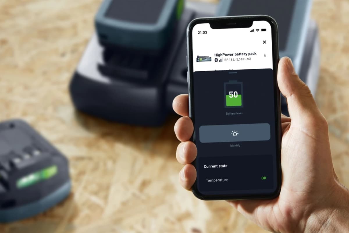 Festool BP 18 Li 5,0 HP-ASI HighPower-accu - 18V - 5.0Ah thumbnail 2