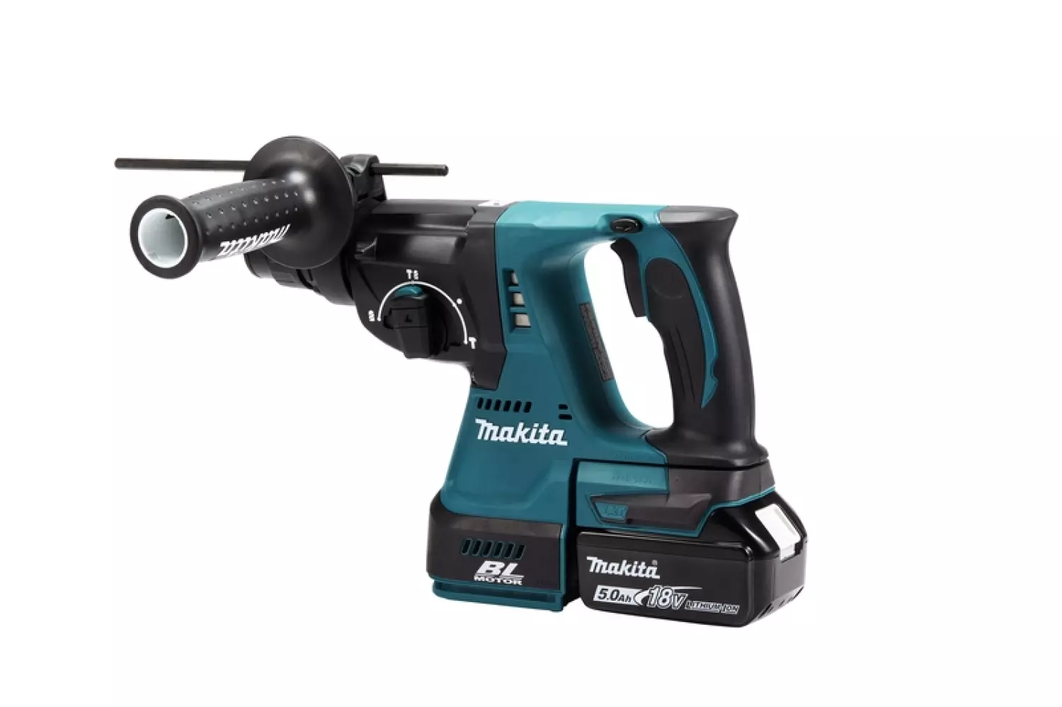 Makita DHR242Z 18V Li-Ion Accu SDS-plus Combihamer Body - 2J - Koolborstelloos - Accu Combihamer Voor Licht Hakwerk - 1x Diepteaanslag thumbnail 3