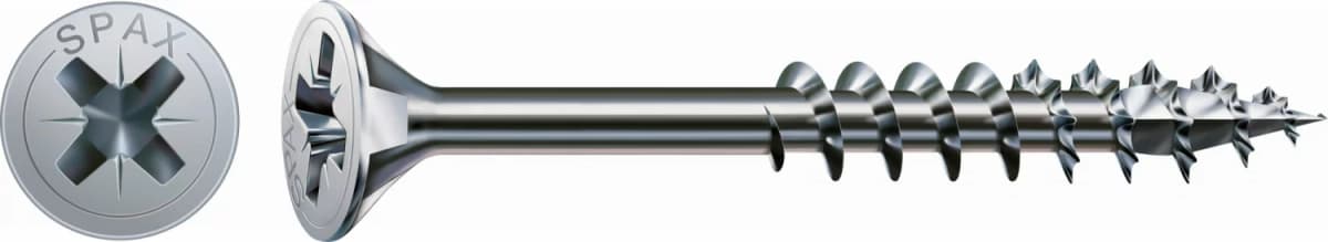 SPAX Universele Schroeven Verzonken Kop - Deeldraad - Z2 - 5.0x70 Mm (200st)