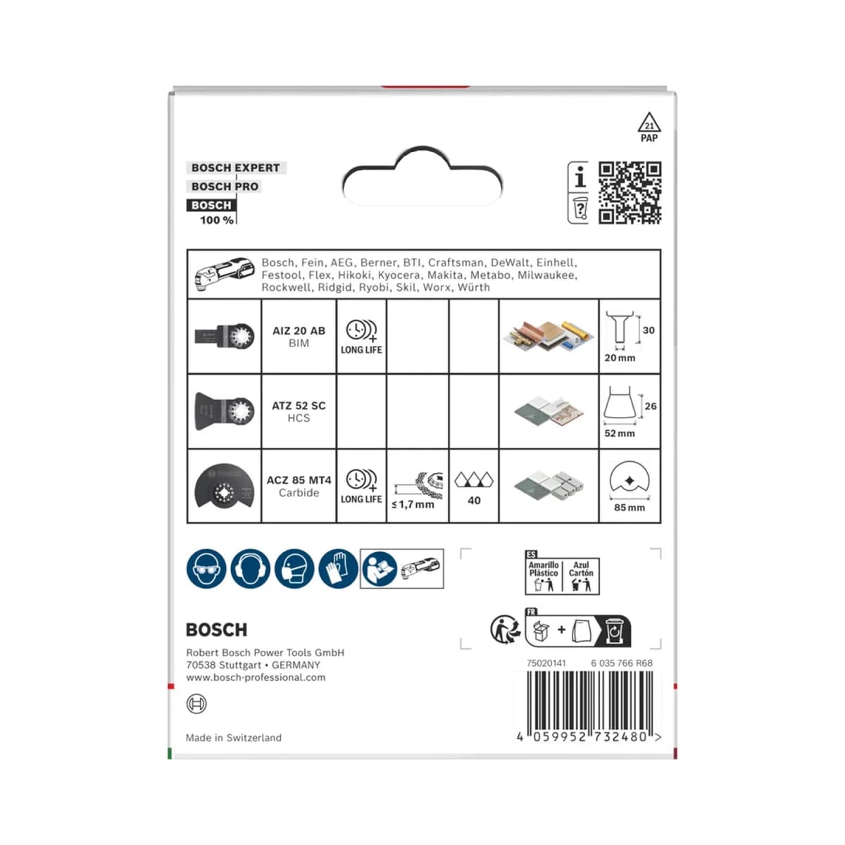 Bosch Tile 3-delige Zaagbladenset thumbnail 3