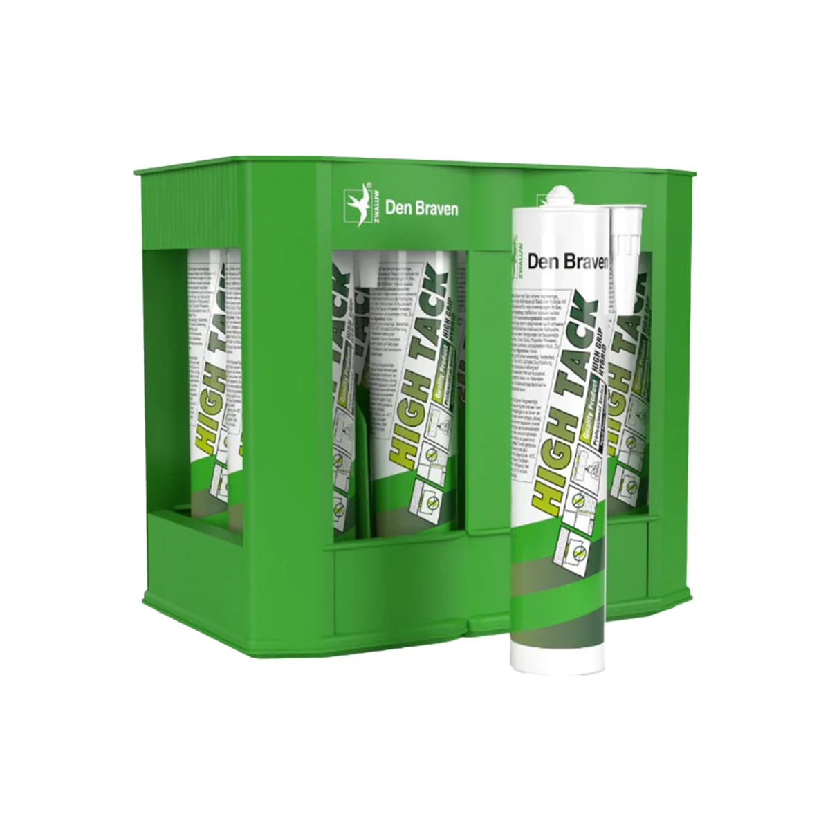 Zwaluw Hightack Wit In Groene Actiekrat (12 Kokers A 290ml)