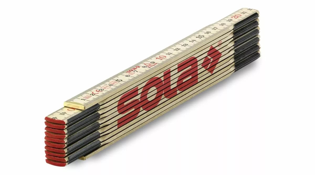 Sola H 2.4/12 Vouwduimstok - Hout - 2,4m