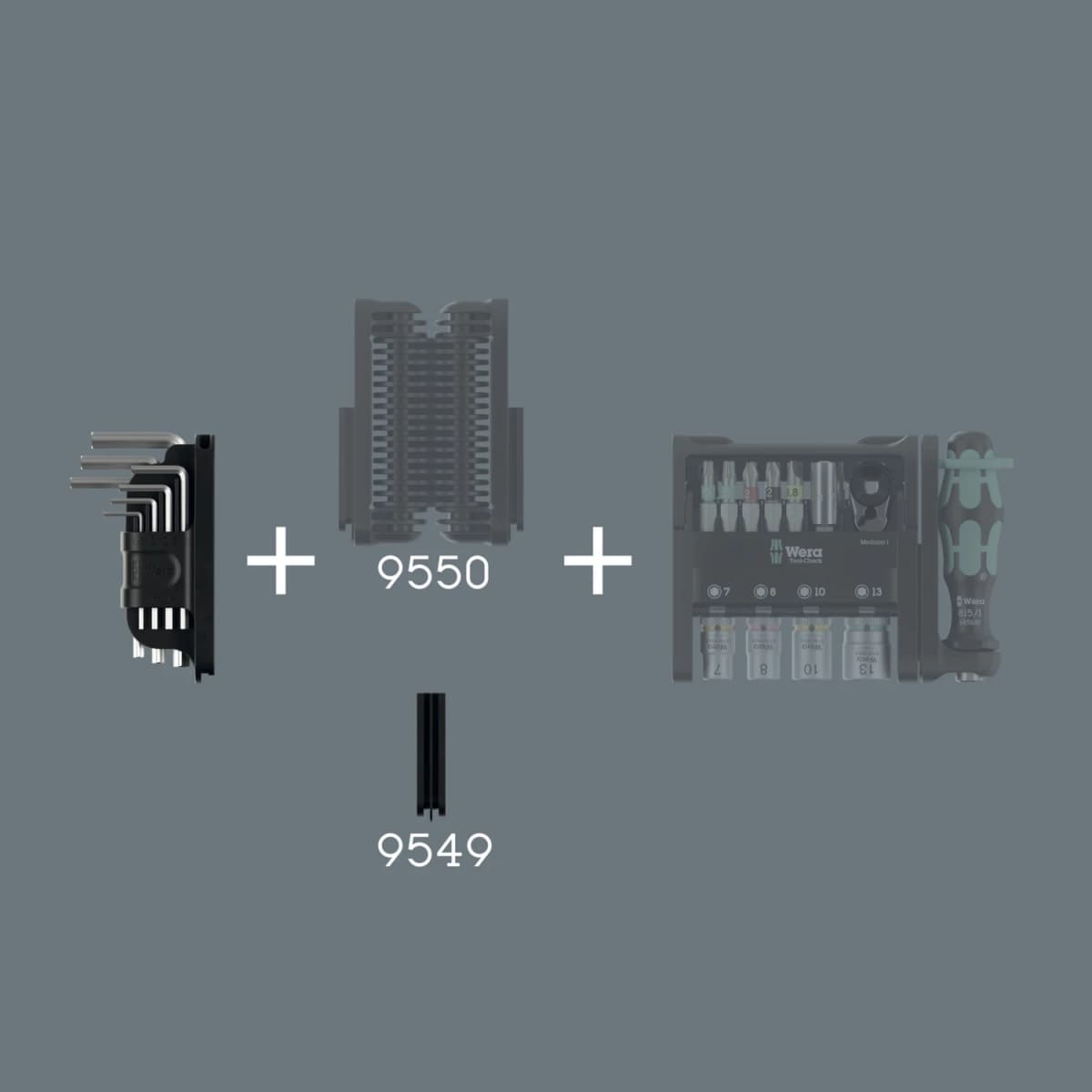 Wera 05049003001 7-delige Tool-Check Modular Hex-Plus 1 Inbussleutelset thumbnail 3