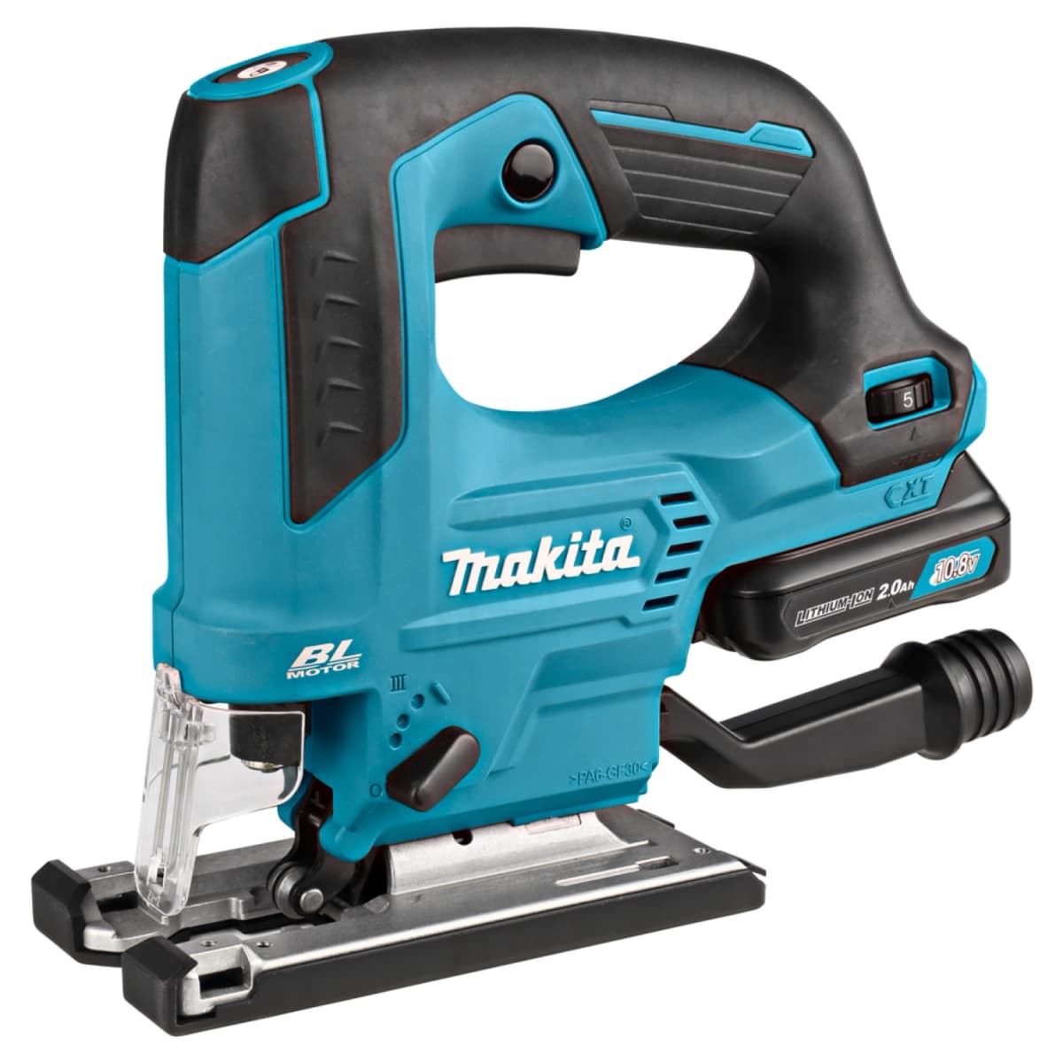 Makita JV103DSAJ 10.8V Li-Ion Accu Decoupeerzaag Set (1x 2.0Ah Accu) In Mbox - D-greep - Variabel - Koolborstelloos thumbnail 2