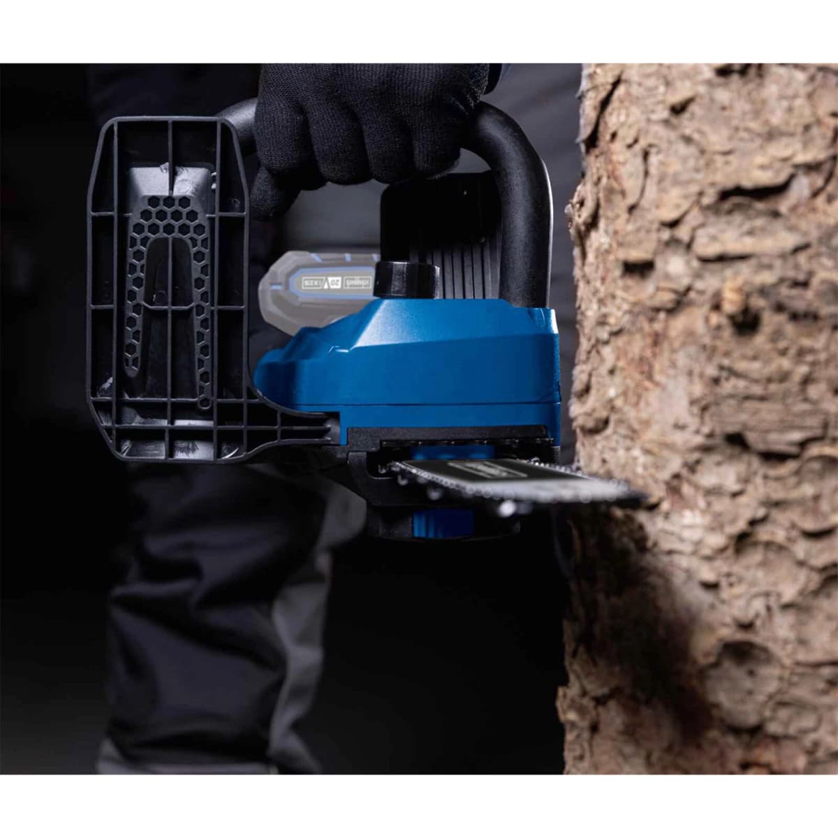 Scheppach BC-CS355Duo-X 14"2x20V Li-Ion Accu Kettingzaag Body - 35,6cm thumbnail 4