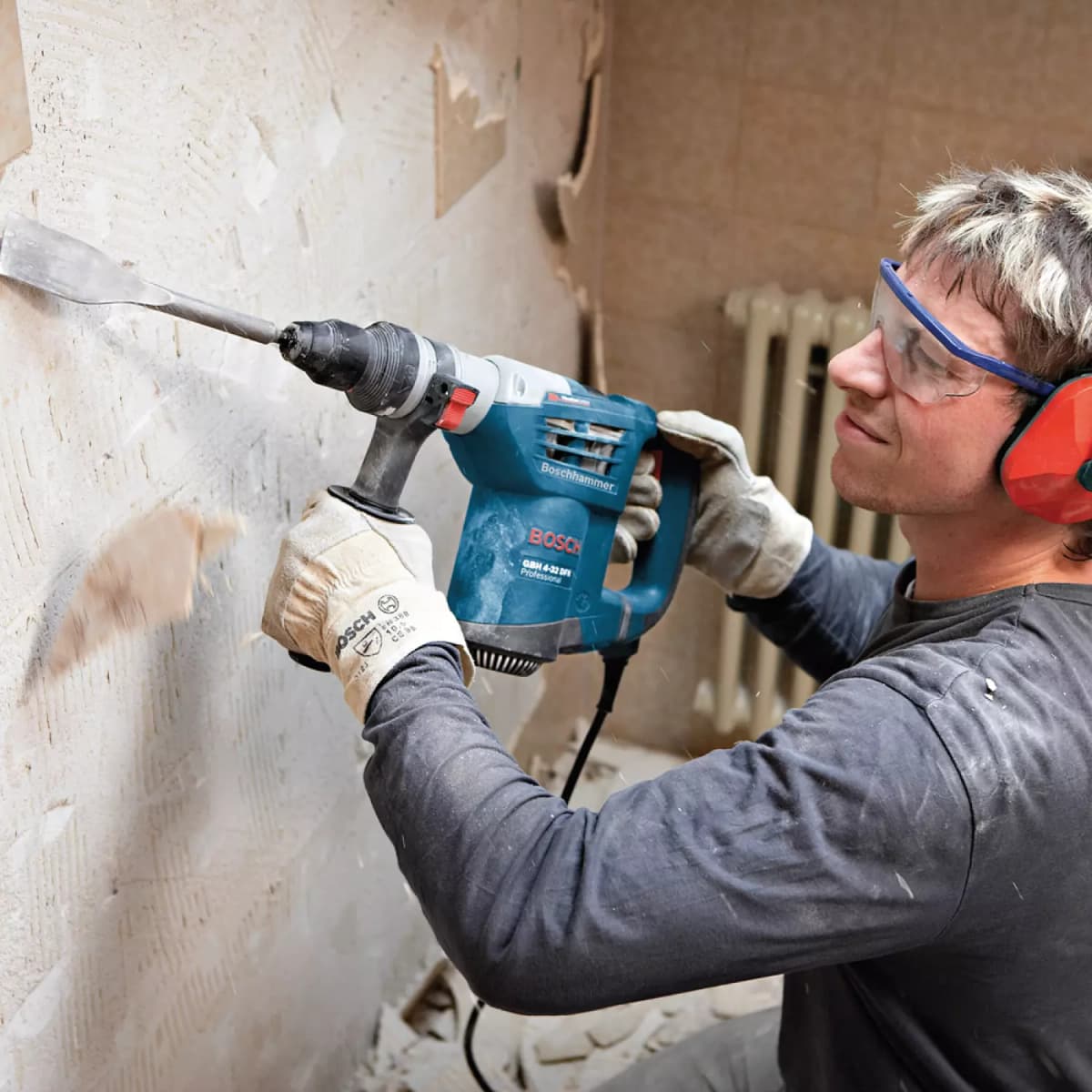 Bosch GBH 4-32 DFR SDS-plus Combihamer In Koffer - 900W - 4,2J thumbnail 3