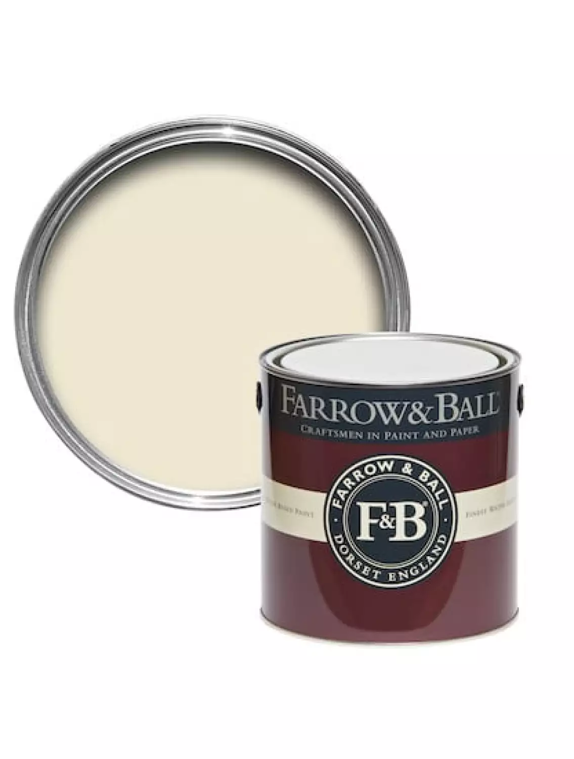 Farrow&Ball Flat Eggshell White Tie No.2002 - 2,5L