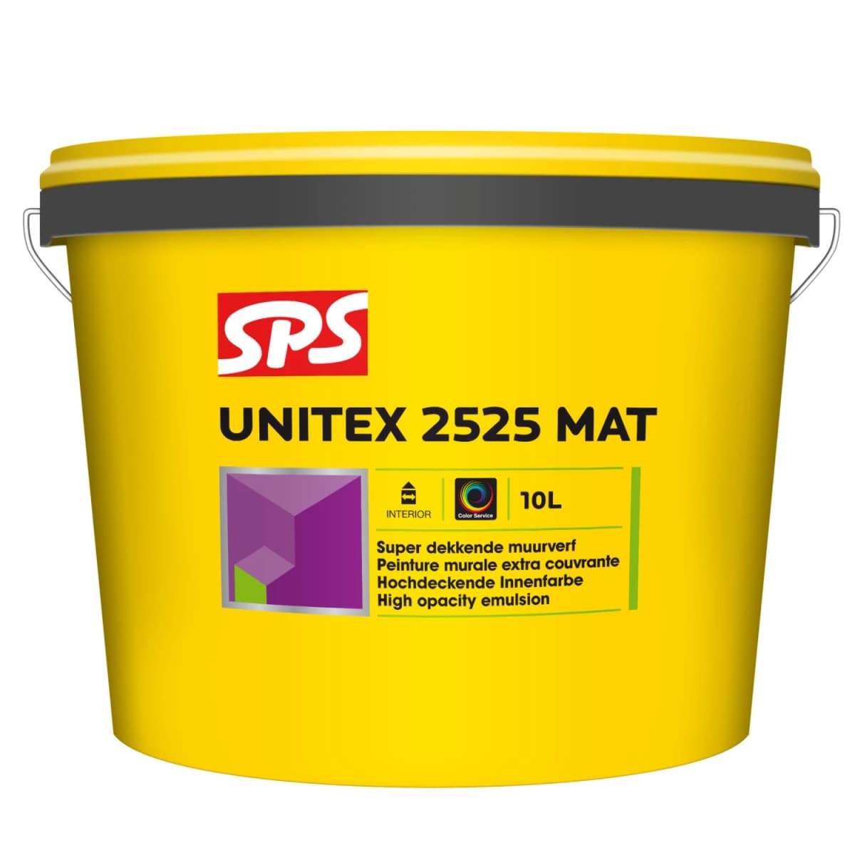 SPS Unitex 2525 Mat Muurverf - Op Kleur Gemengd - 10L