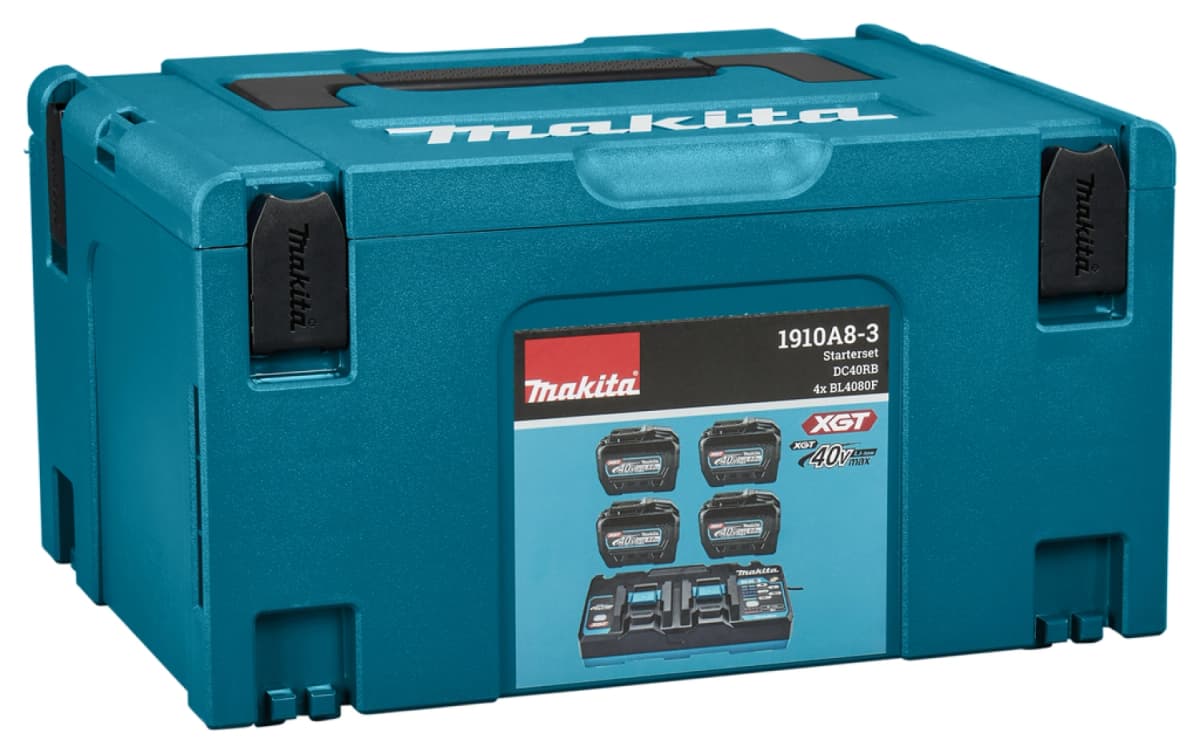 Makita 1910A8-3 40V XGT Li-ion Accu Starterset (4x 8.0Ah) + Duolader In Mbox thumbnail 3