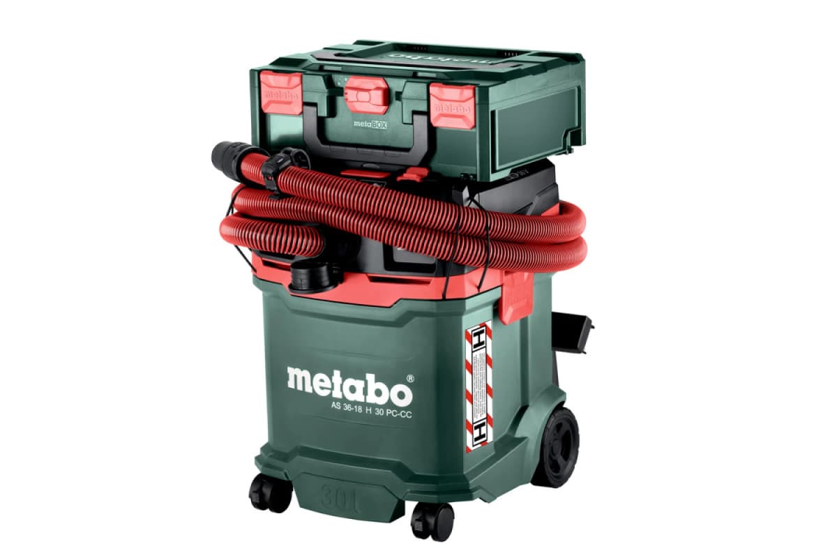 Metabo AS 36-18 H 30 PC-CC 18V Li-ion Accu Bouwstofzuiger Incl. Cordless Control - H-klasse - 30L thumbnail 4
