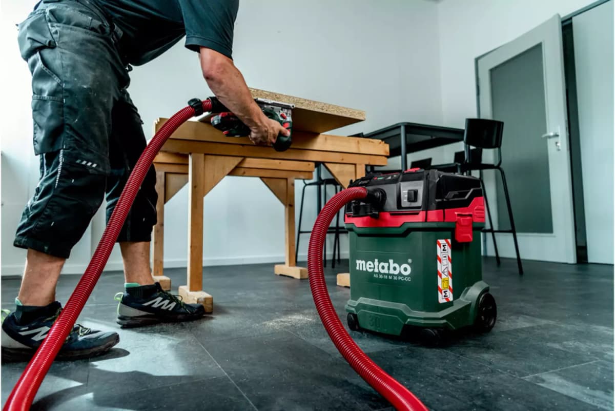 Metabo AS 36-18 H 30 PC-CC 18V Li-ion Accu Bouwstofzuiger Incl. Cordless Control - H-klasse - 30L thumbnail 2