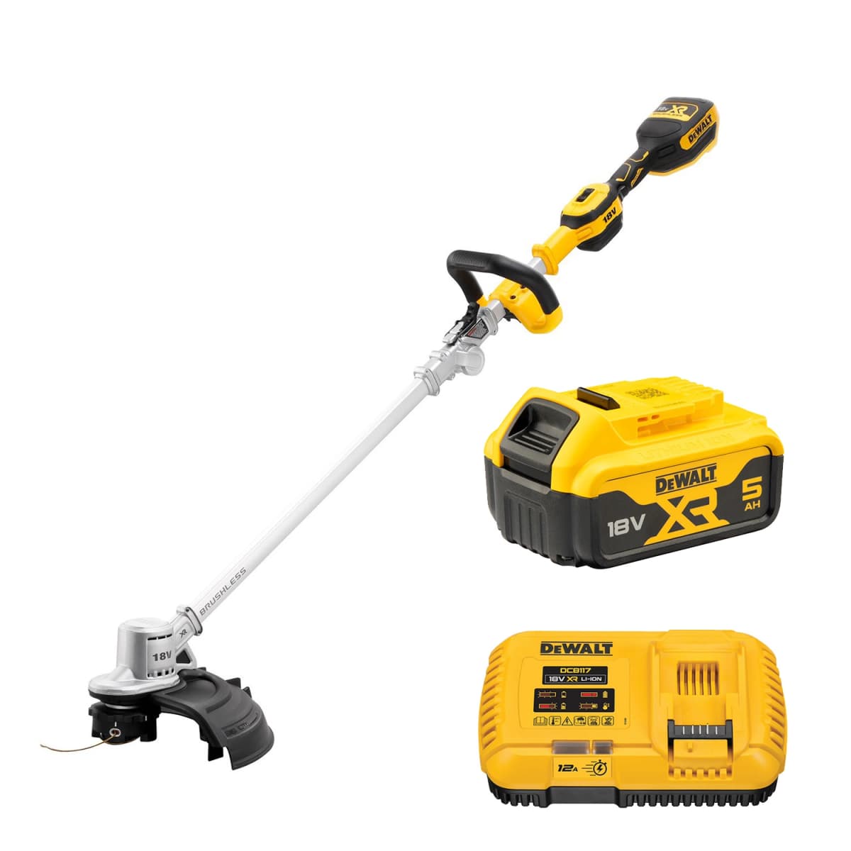 DeWALT DCMST561P1 18V XR Li-Ion Accu Grastrimmer Set (1x 5.0Ah Accu) - 36mm