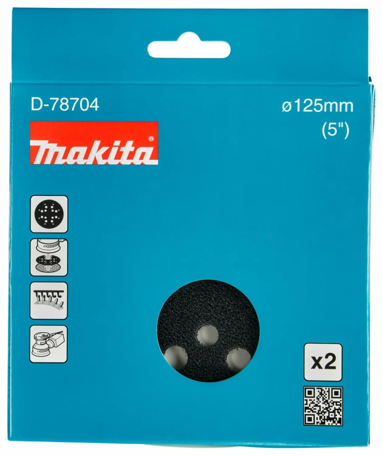 Makita D-78704 Beschermpad - 125mm - 2st thumbnail 2