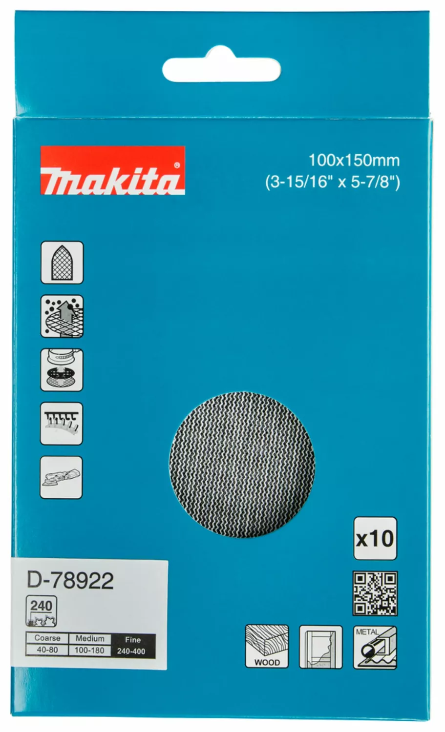 Makita D-78922 Schuurnet - 100x150mm K240 thumbnail 3