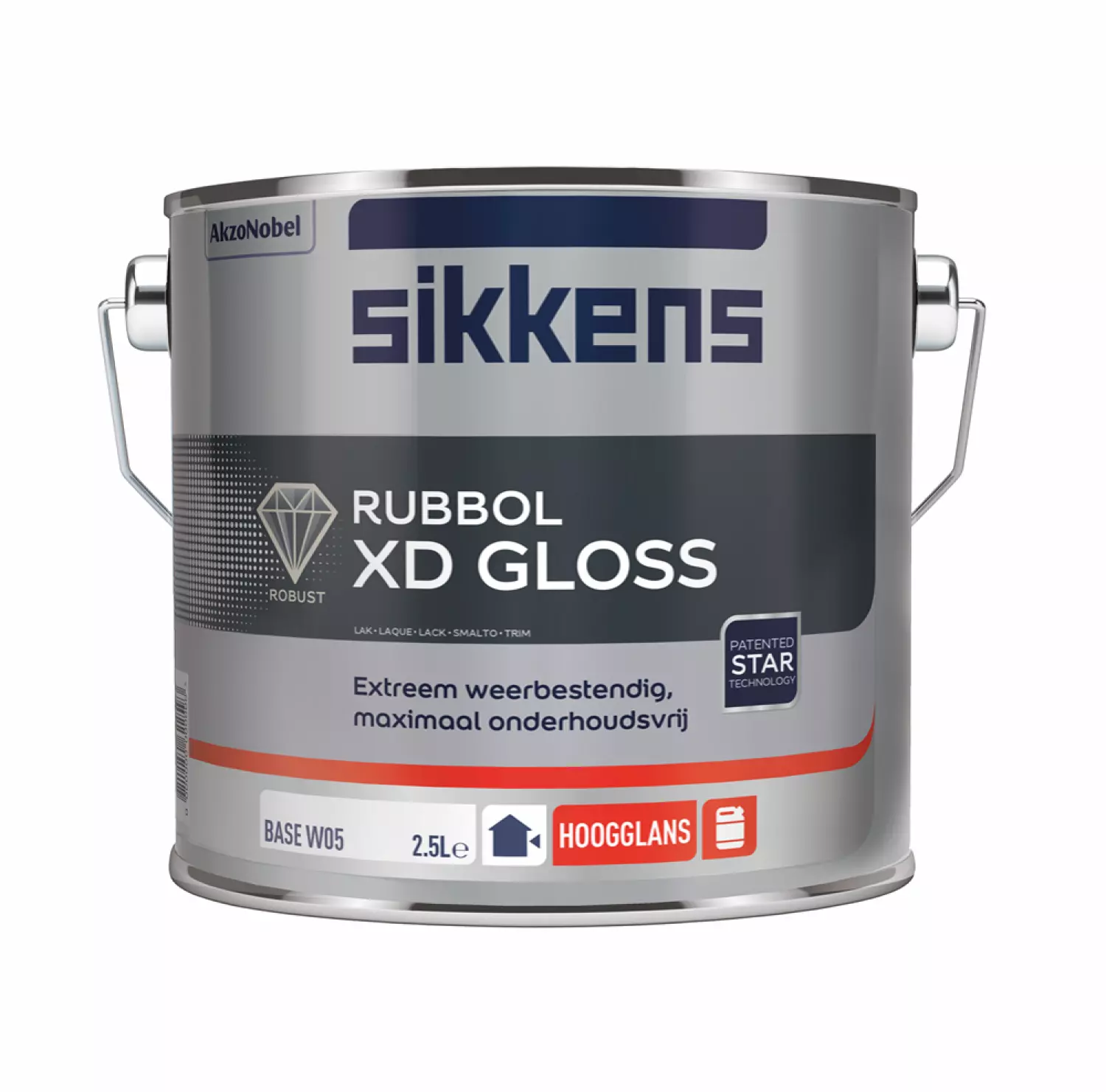 Sikkens Rubbol XD High Gloss - Op Kleur Gemengd - 2,5L - Lak