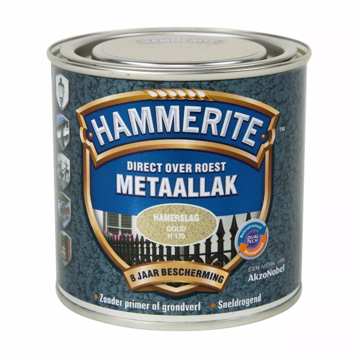Hammerite Metaallak Hamerslag - Goud - 250ml