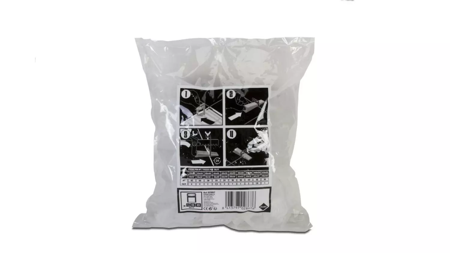 Rubi 02868 Delta Levelling Clips - 3,0mm (400st)