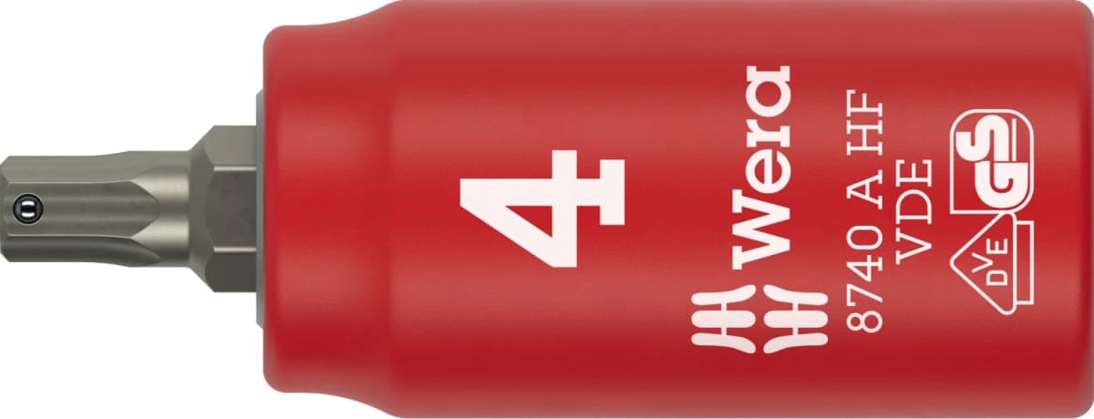 Wera 05005901001 8740 B VDE HF Zyklop Bitdop Geïsoleerd - 1/4"- 4mm