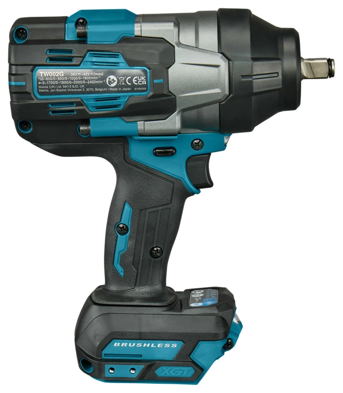Makita TW002GZ 40V XGT Li-ion Accu Slagmoersleutel Body - 1700Nm thumbnail 4