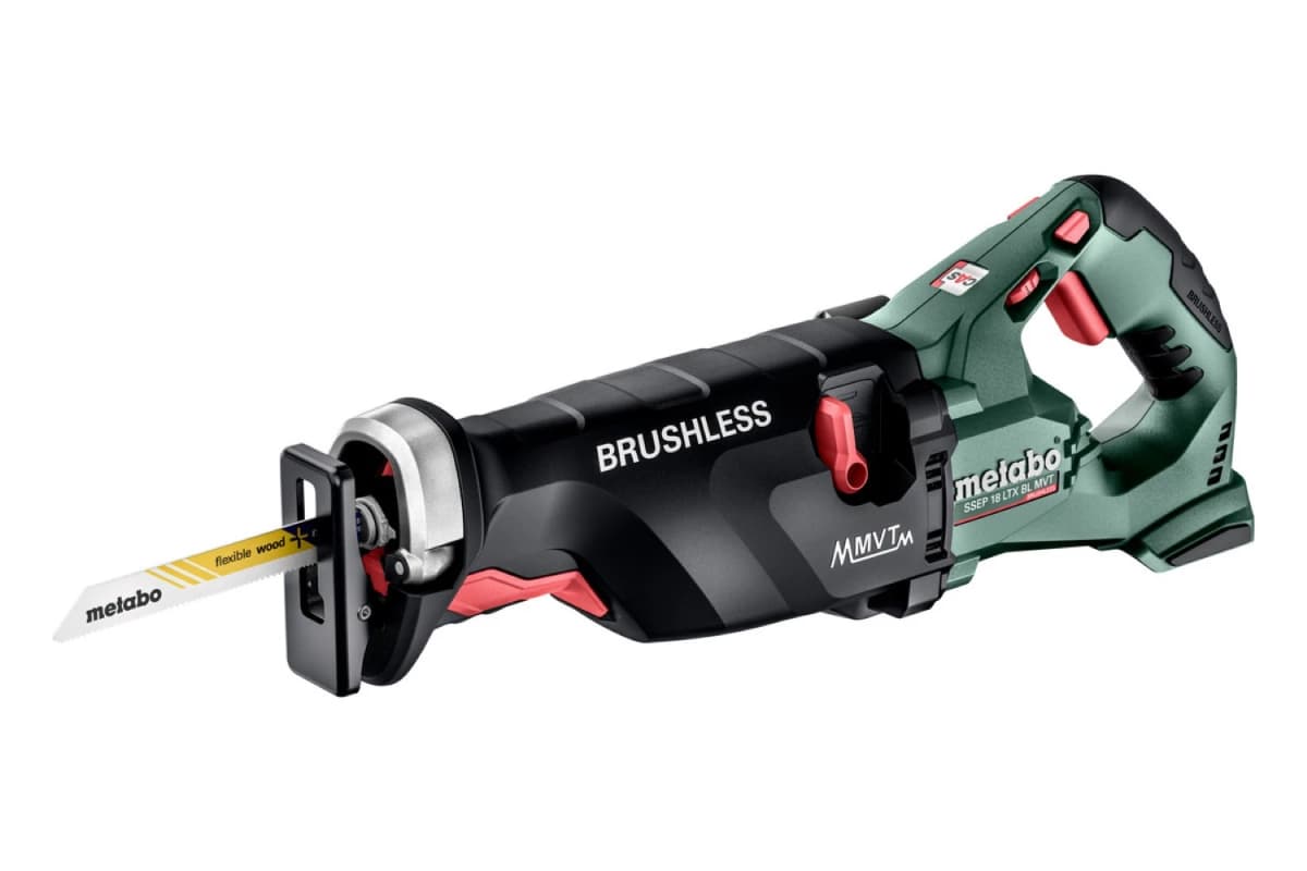 Metabo SSEP 18 LTX BL MVT 18V Li-ion Accu Reciprozaag Set (2x 8.0Ah LiHD Accu) In MetaBOX thumbnail 2