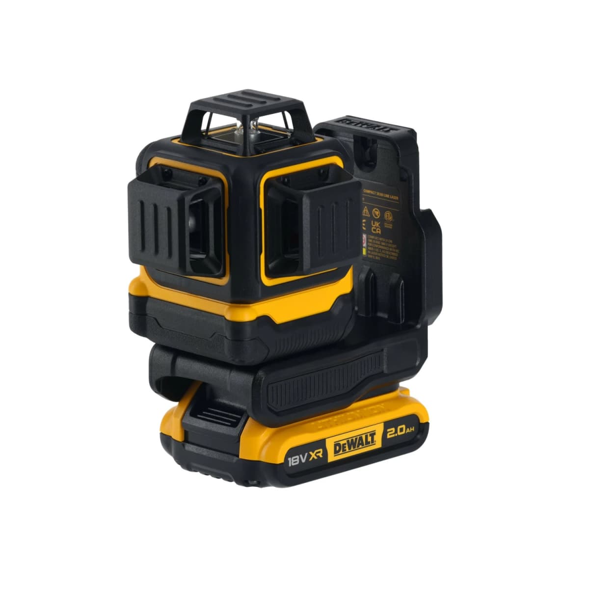 DeWALT DCLE34031D1-QW 18V Li-ion Accu Zelfnivellerende Kruislijnlaser Set (1x 2.0Ah) - 3x360° - Groen thumbnail 4