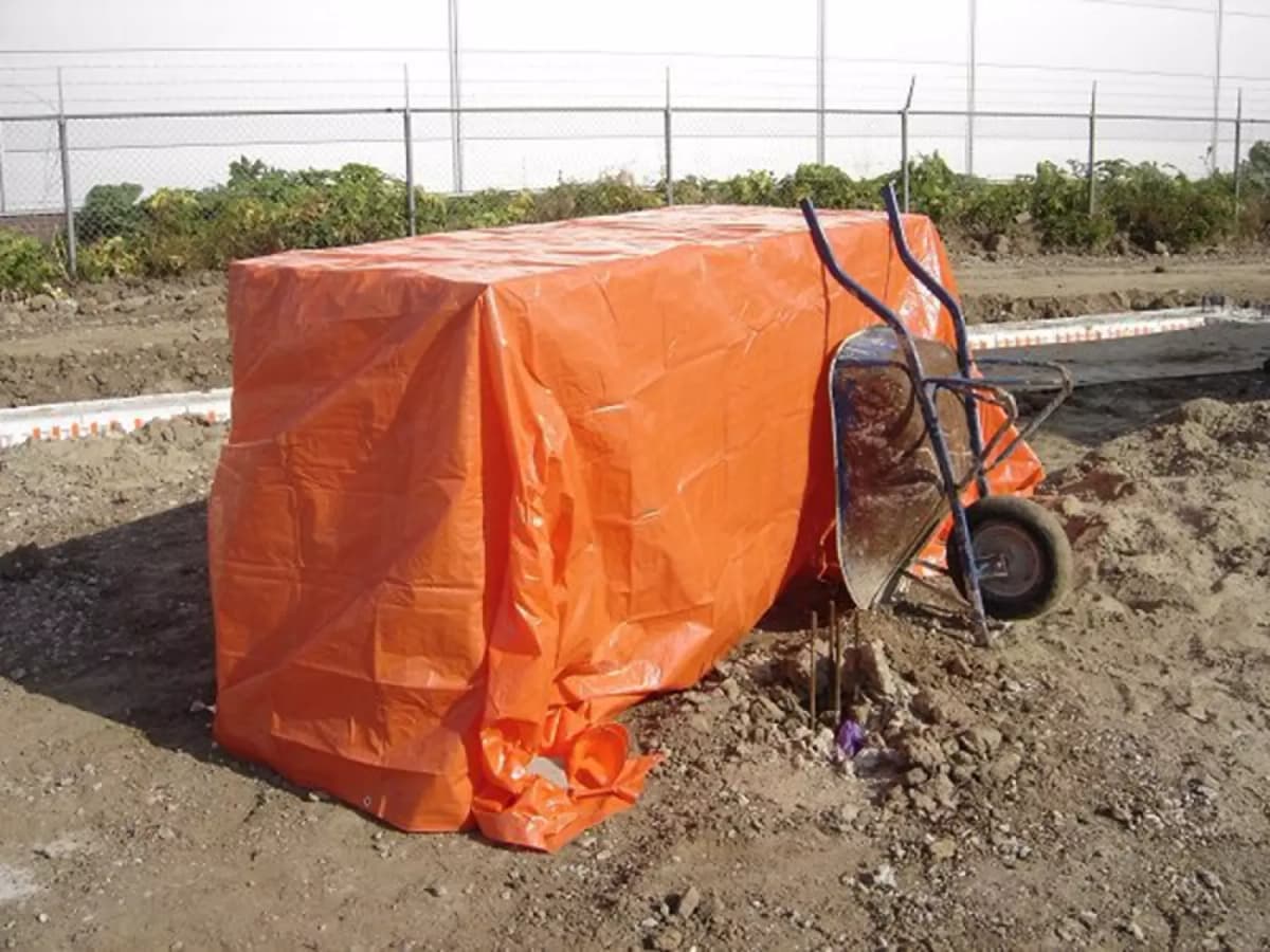 Little Jumbo 34100304 Dekzeil - Oranje - 3 X 4 M - 100 Gr/m² - Met Stalen Ogen thumbnail 2