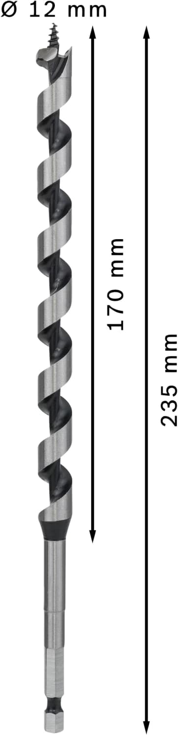 Bosch 2608597626 Slangenboor - Zeskantopname - 12 X 160 X 235mm thumbnail 4