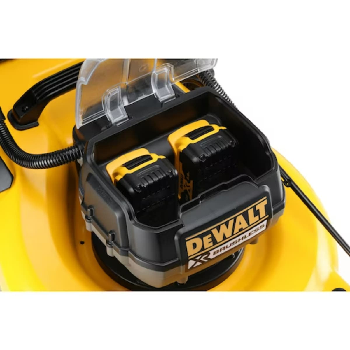DeWALT DCMW564P2 18V Li-Ion Accu Grasmaaier Set (2x 5.0Ah Accu) Incl. 1 Opvangzak - 55L - 48cm thumbnail 4