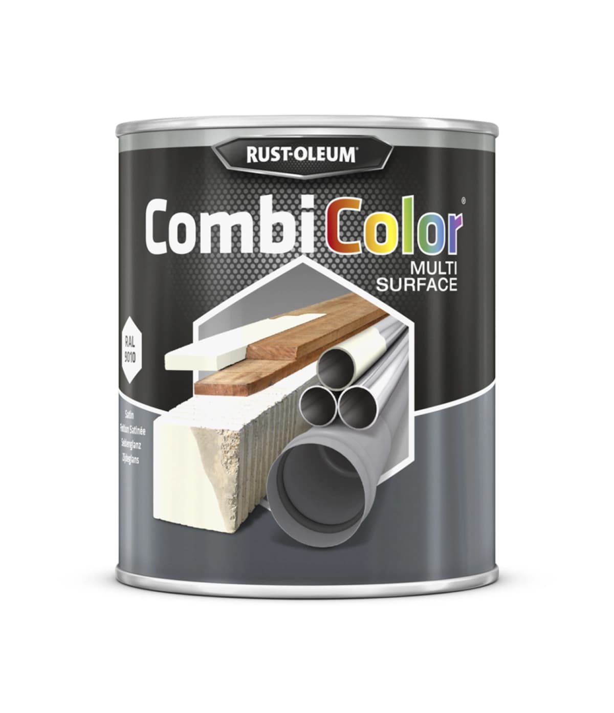 Rust-Oleum Combicolor Multi-Surface Satin - RAL 9010 Zuiverwit - 0,75L