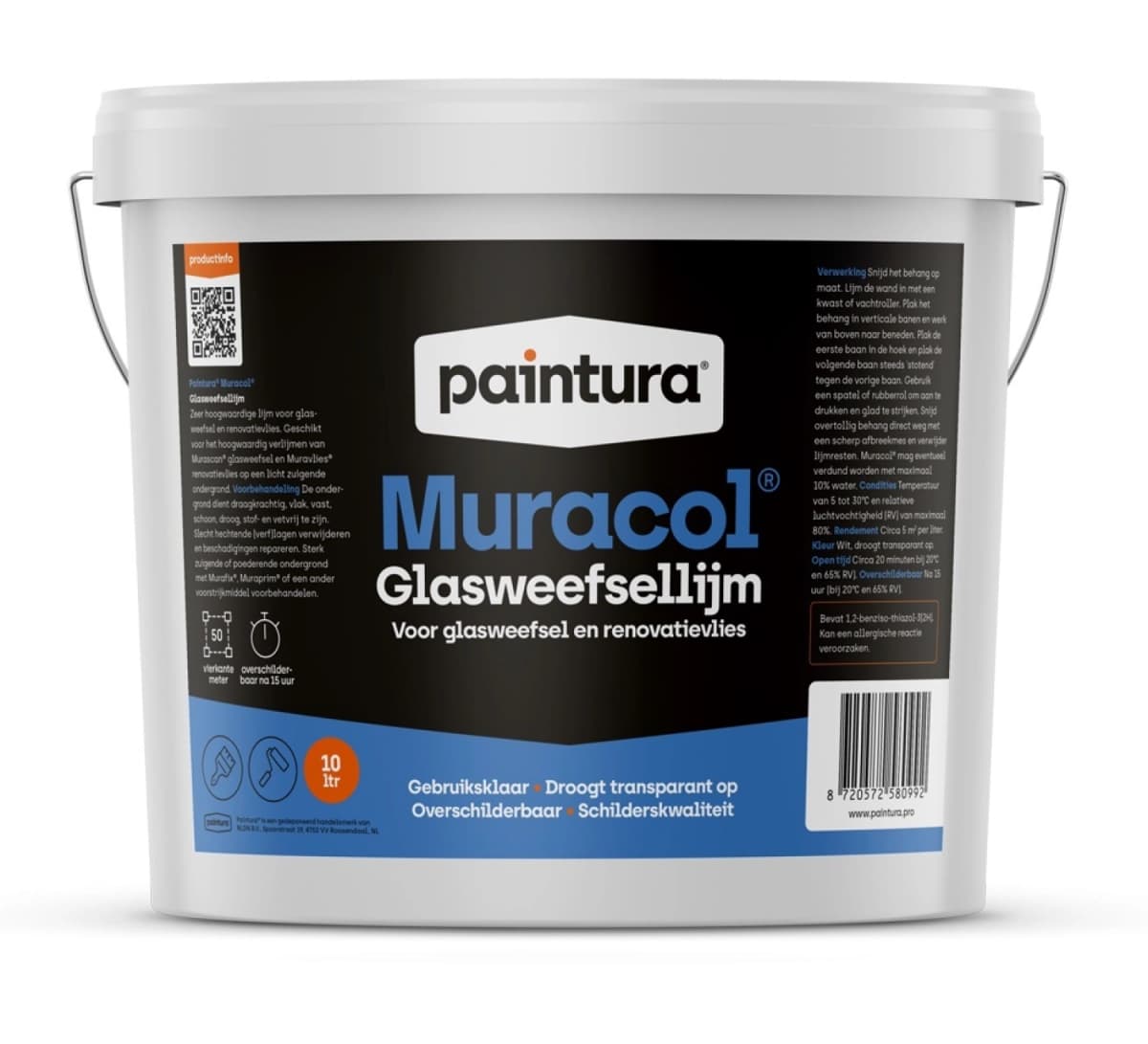 Paintura MuraCol Transparante Glasweefsellijm - 10L