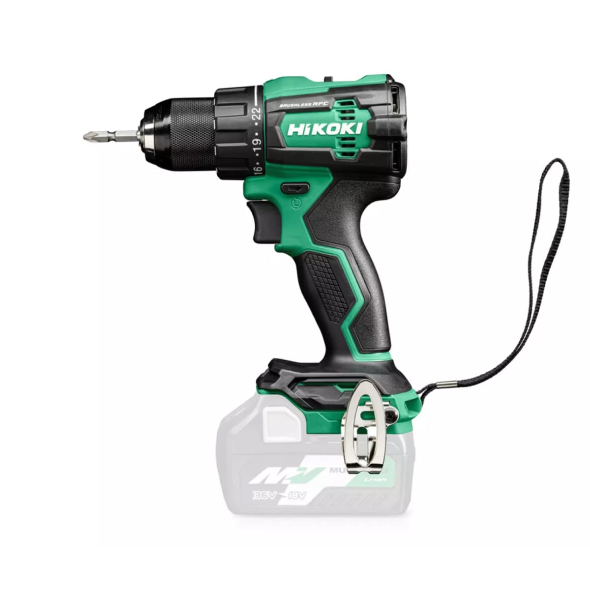 HiKOKI KC18DEWHZ 18V Li-ion Accu 4-delige Combiset (3x 5.0Ah Accu) In Tas thumbnail 3