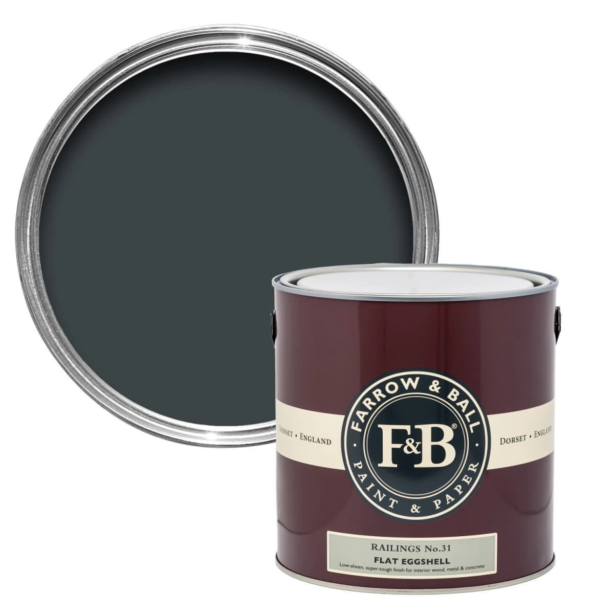 Farrow&Ball Flat Eggshell Railings No.31 - 5L
