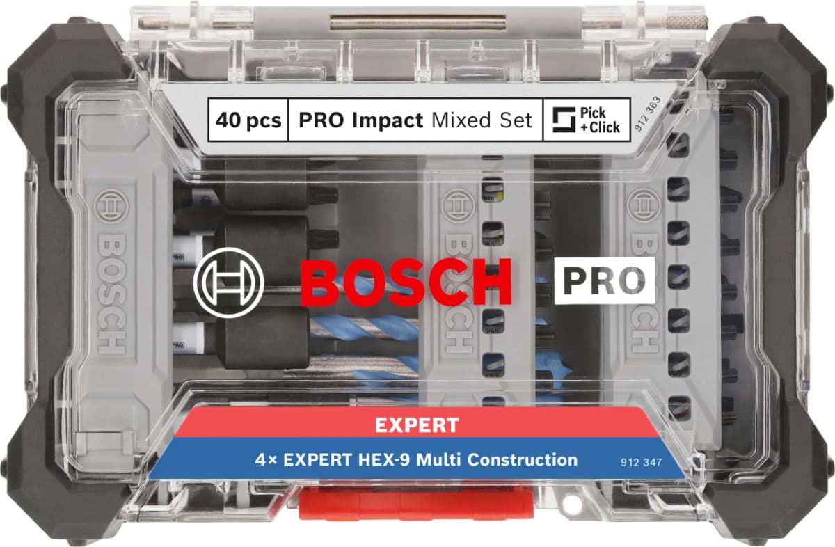 Bosch 2608521U85 40-delige PRO Impact Schroefbits En Multi Construction Boren - Gemengde Set thumbnail 2