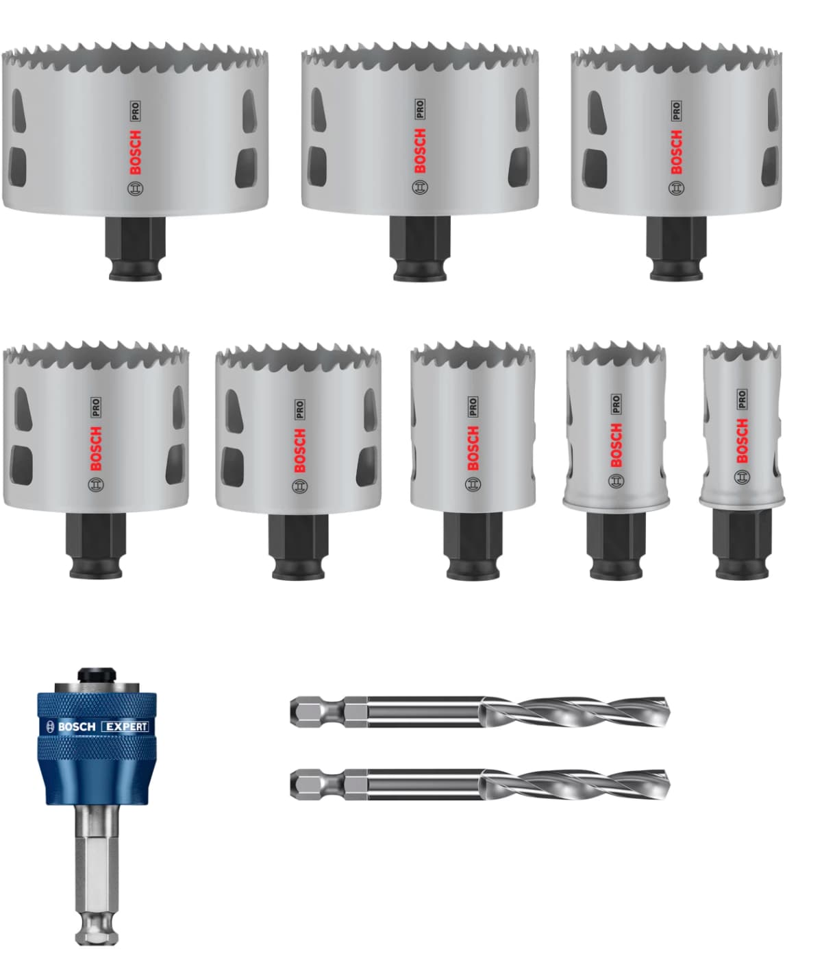 Bosch 2608594430 PRO Multi Material 11-delige Gatzaagset Met Power Change Plus thumbnail 2