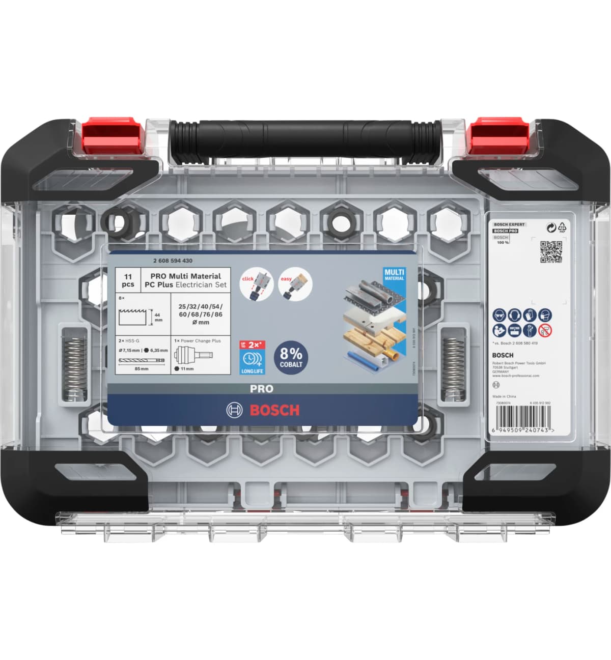 Bosch 2608594430 PRO Multi Material 11-delige Gatzaagset Met Power Change Plus