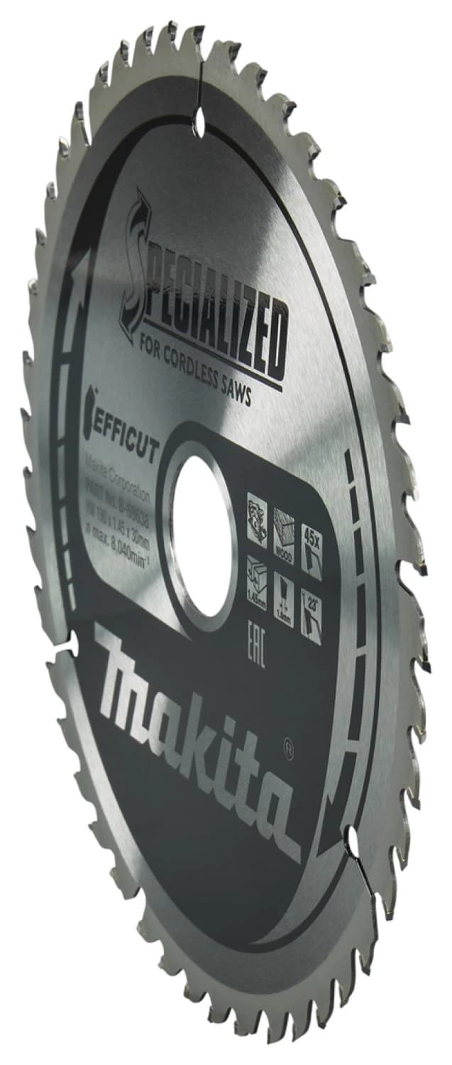 Makita B-68638 Cirkelzaagblad Hout - 190x30x1,45mm 45T thumbnail 2