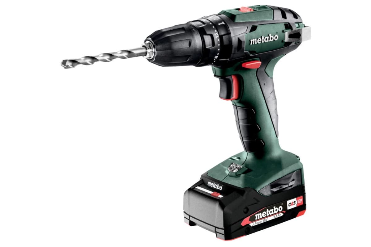 Metabo SB 18 18V Li-Ion Accu Klop-/boormachine Set In Koffer (2x 2,0Ah Accu) - 48Nm thumbnail 2
