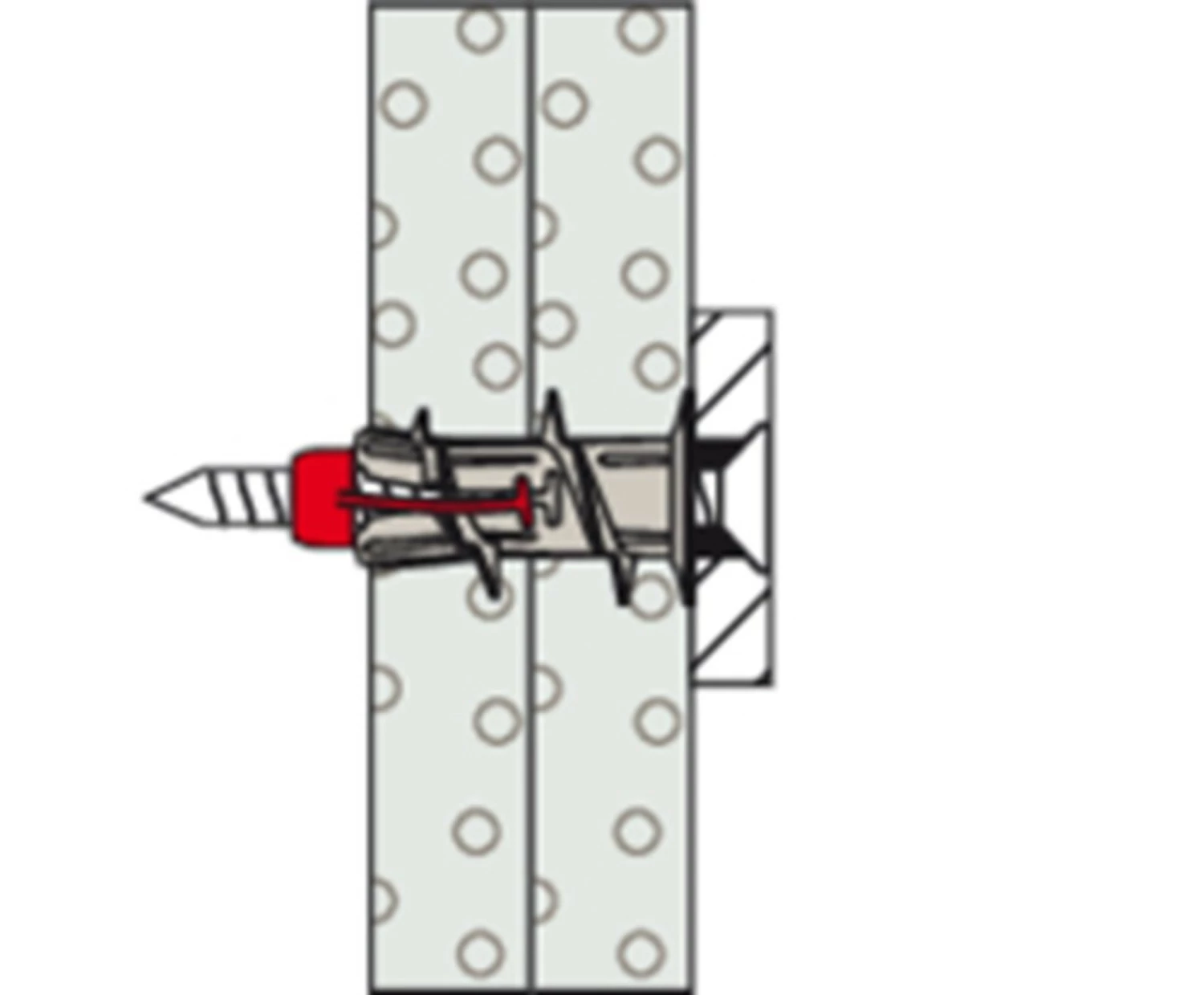 Fischer 545678 Zelfborende Gipsplaatplug DuoBlade S - 44mm - Met Schroef 4,5 X 40mm (20st) thumbnail 3