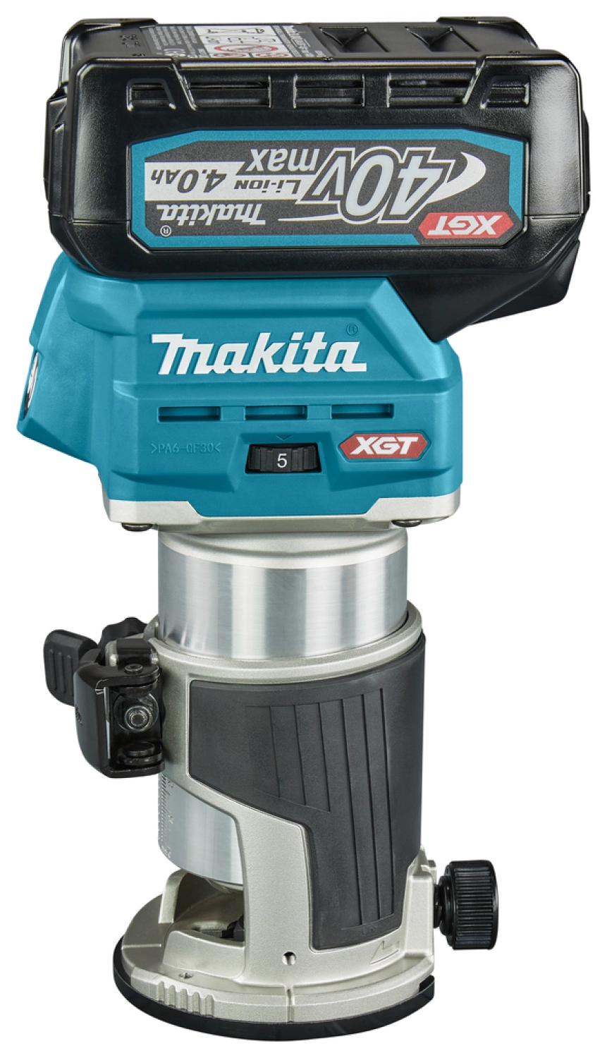 Makita RT001GM206 XGT 40V Max Li-ion Accu Boven- En Kantenfrees Set (2x 4,0Ah) In Mbox - 89 X 89mm - Koolborstelloos thumbnail 2