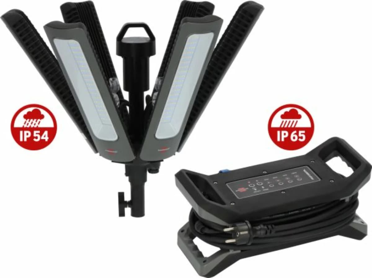 Brennenstuhl Professional R 42050 BT 360° LED Bouwlamp - 6.7m H07RN-F2x1.0 + 3.3m H05RN-F 2x1.0 - 42000Lm thumbnail 2