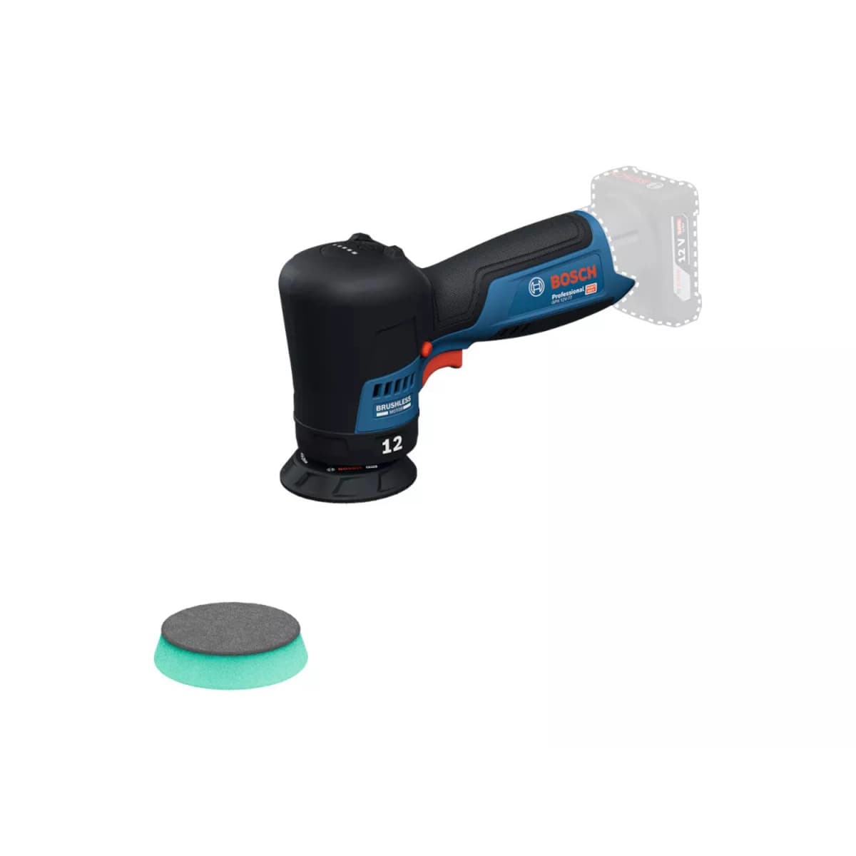 Bosch GPX 12V-77 12V Accu Excentrische Polijstmachine - 77mm