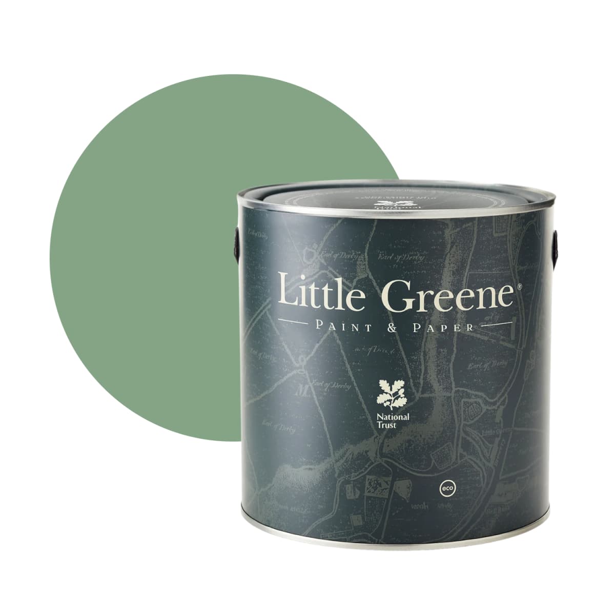 Little Greene Interior Oil Eggshell - Aquamarine Deep No. 198 - 2,5L
