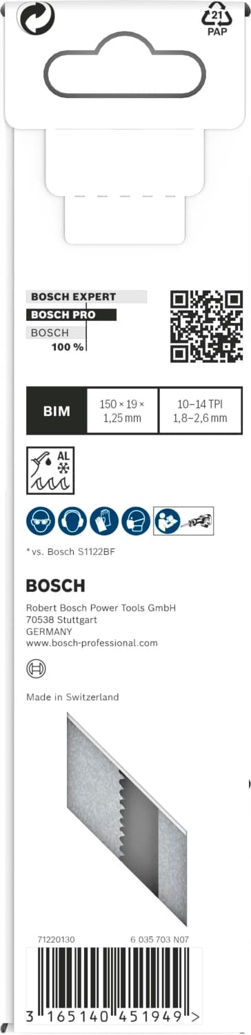 Bosch PRO S925VF Demolition Reciprozaagblad - 100mm - Metaal (10st) thumbnail 3
