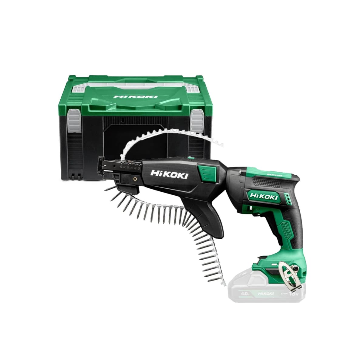 HiKOKI W18DAW3Z 18V Li-ion Accu Gipsschroefmachine / Bandschroefmachine Set In HSC III - 25-57mm