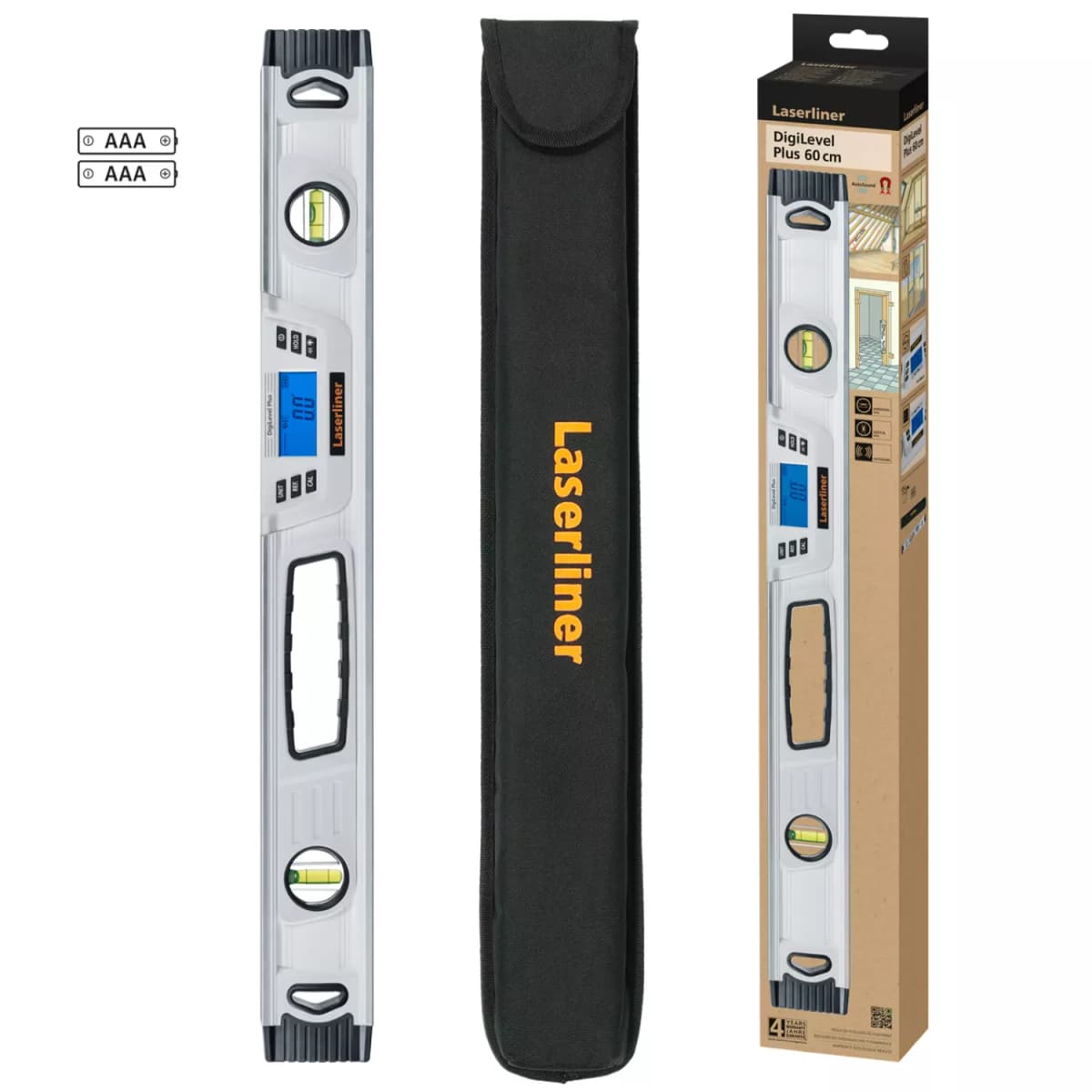 Laserliner DigiLevel Plus 60 Digitale Waterpas In Tas - Magnetisch - 600mm thumbnail 2